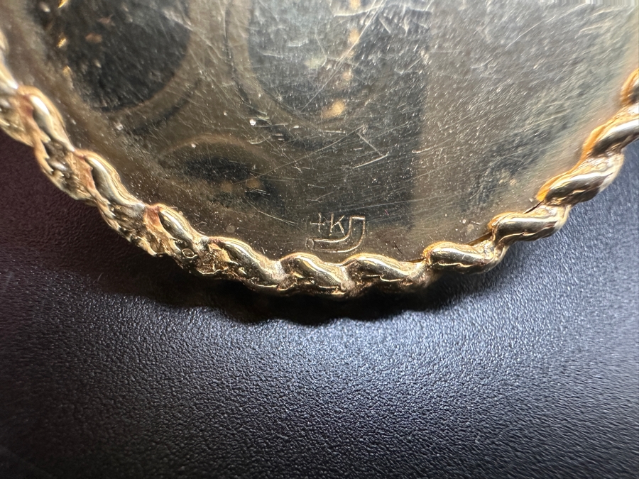 Just Added - 14K Gold (13.4g) Ballerina Pendant with Pearl and 10 Emeralds FMV $900 Retail $1,800 [Photo 8]