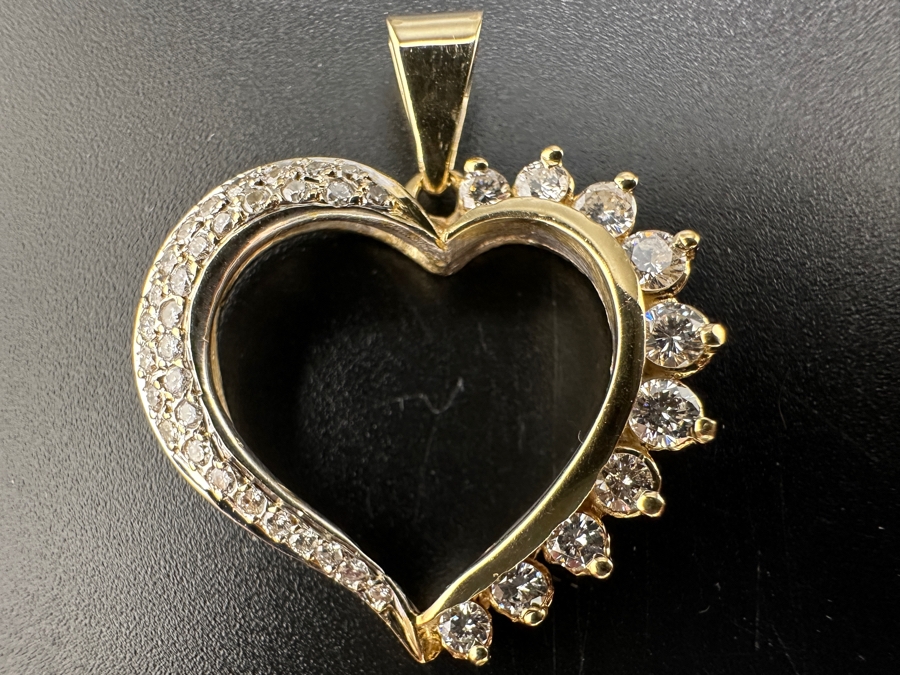 14K Gold (3.9g) and Diamond Pendant ～1.25 cttw FMV $1,200 Retail $2,400 [Photo 2]