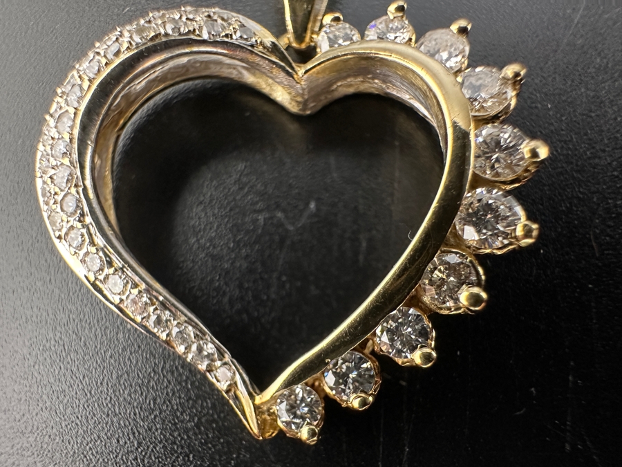 14K Gold (3.9g) and Diamond Pendant ～1.25 cttw FMV $1,200 Retail $2,400 [Photo 5]