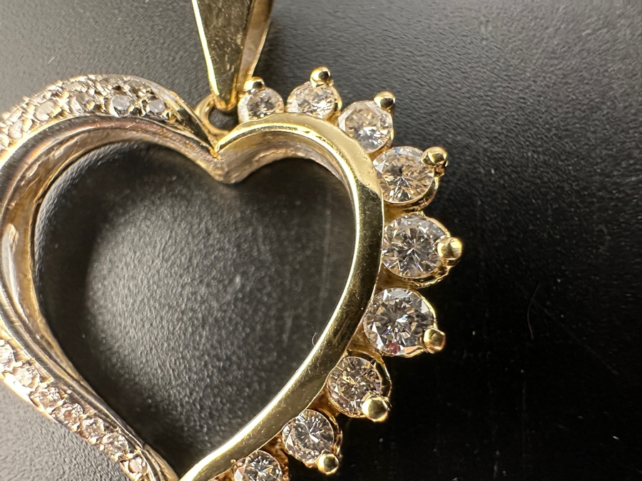 14K Gold (3.9g) and Diamond Pendant ～1.25 cttw FMV $1,200 Retail $2,400 [Photo 4]