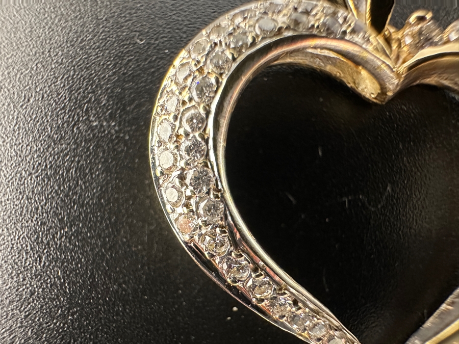 14K Gold (3.9g) and Diamond Pendant ～1.25 cttw FMV $1,200 Retail $2,400 [Photo 3]