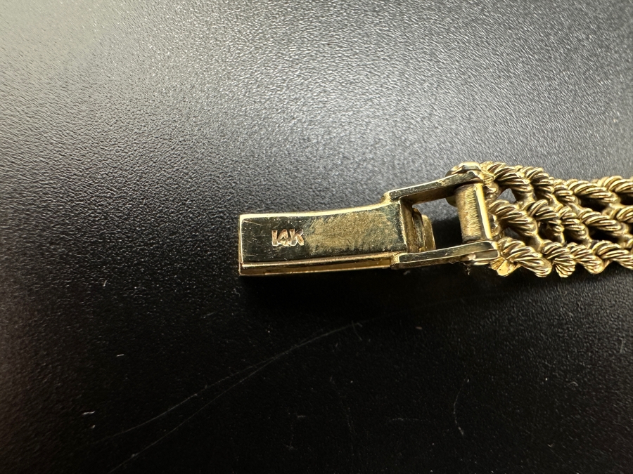 14K Gold Seiko Watch (16.4g) 6.75'L With 14K Gold Multi-Chain Band FMV $600 Retail $1,200 [Photo 11]