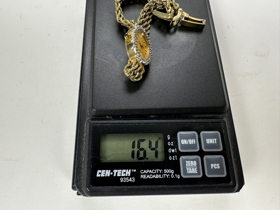 14K Gold Seiko Watch (16.4g) 6.75'L With 14K Gold Multi-Chain Band FMV $600 Retail $1,200 [Photo 14]