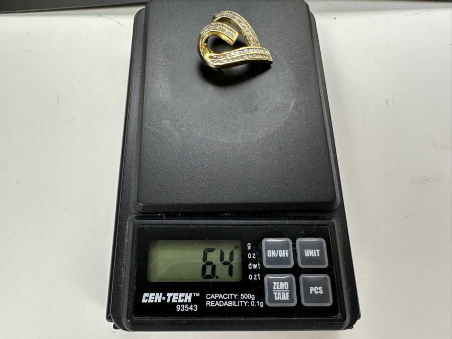 14K Gold Heart Pendant 6.4g with ～2.0 cttw Diamonds FMV $1,500 Retail $3,000 [Photo 12]