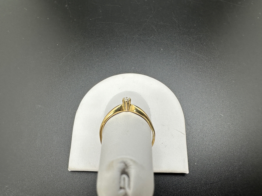 14K Gold Marquise Diamond Ring 1.4g .05cttw Size 8 FMV $150 Retail $300 [Photo 6]