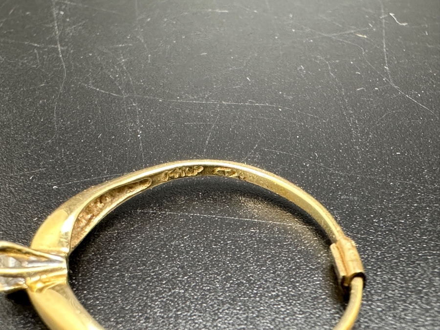 14K Gold Marquise Diamond Ring 1.4g .05cttw Size 8 FMV $150 Retail $300 [Photo 9]