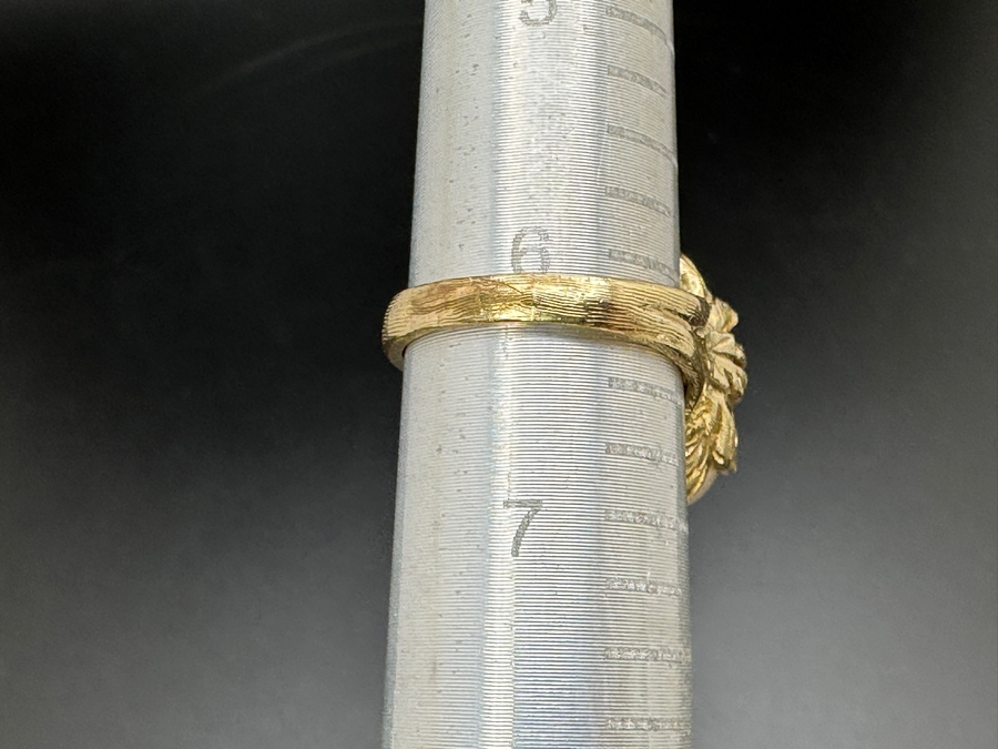 14K Gold Ring with (3) 8mm Cultured Pearls and ～.10 ct Diamond 10.5g [Photo 15]