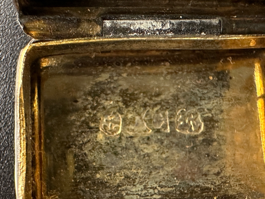 Antique 14K Gold and Sterling Silver Miniature Vinaigrette Snuff Box 7.5g FMV $300 Retail $600 [Photo 14]