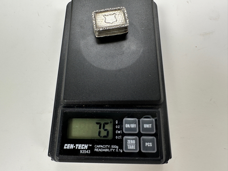 Antique 14K Gold and Sterling Silver Miniature Vinaigrette Snuff Box 7.5g FMV $300 Retail $600 [Photo 15]