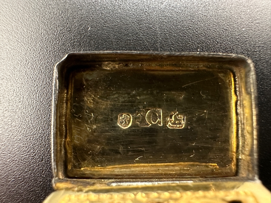 Antique 14K Gold and Sterling Silver Miniature Vinaigrette Snuff Box 7.5g FMV $300 Retail $600 [Photo 7]