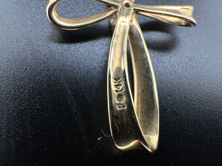 14K Gold Cross with ～.25 cttw Diamond H-I Color SI² 2.1g FMV $400 Retail $800 [Photo 7]