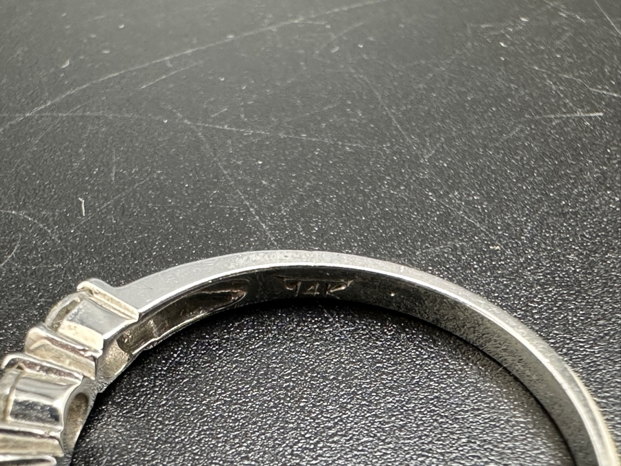 14K White Gold CZ Ring 2.3g Size 8.25 FMV $200 Retail $400 [Photo 7]