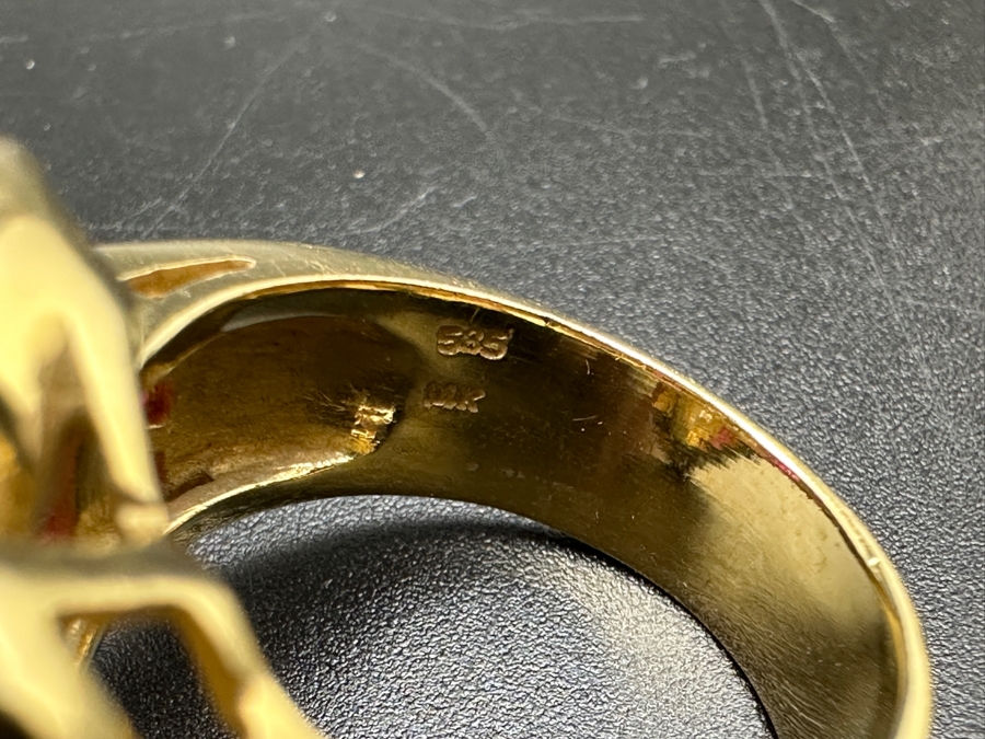 14K Gold Diamond and Ruby Ring 9.5g ～1.0 cttw Diamonds +1.0 cttw Rubies Size 7 FMV $1,100 Retail $2,200 [Photo 10]