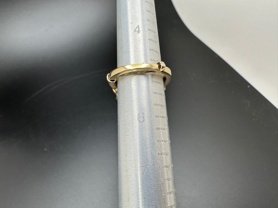 10K Gold Coin Ring 10.9g with Diamond Ruby and Sapphire Accents 1/10 Oz. $5 American Liberty Eagle Coin 22K 16.5mm Size 5 FMV $500 Retail $1,000 [Photo 11]