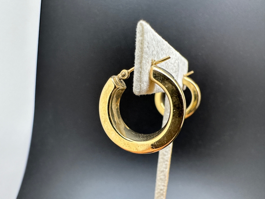 10K Hollow Hoop Earrings + Pendant 6.7g FMV $350 Retail $700 [Photo 6]