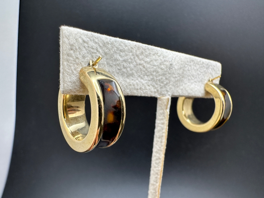 10K Hollow Hoop Earrings + Pendant 6.7g FMV $350 Retail $700 [Photo 7]