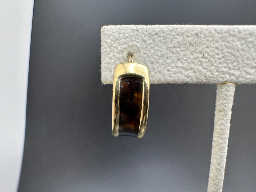 10K Hollow Hoop Earrings + Pendant 6.7g FMV $350 Retail $700 [Photo 3]