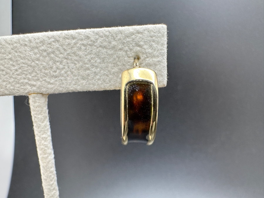 10K Hollow Hoop Earrings + Pendant 6.7g FMV $350 Retail $700 [Photo 4]