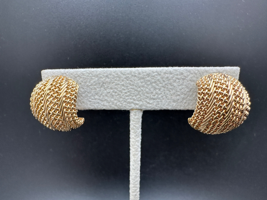 14K Gold Earrings 11.4g FMV $800 Retail $1,600 [Photo 2]