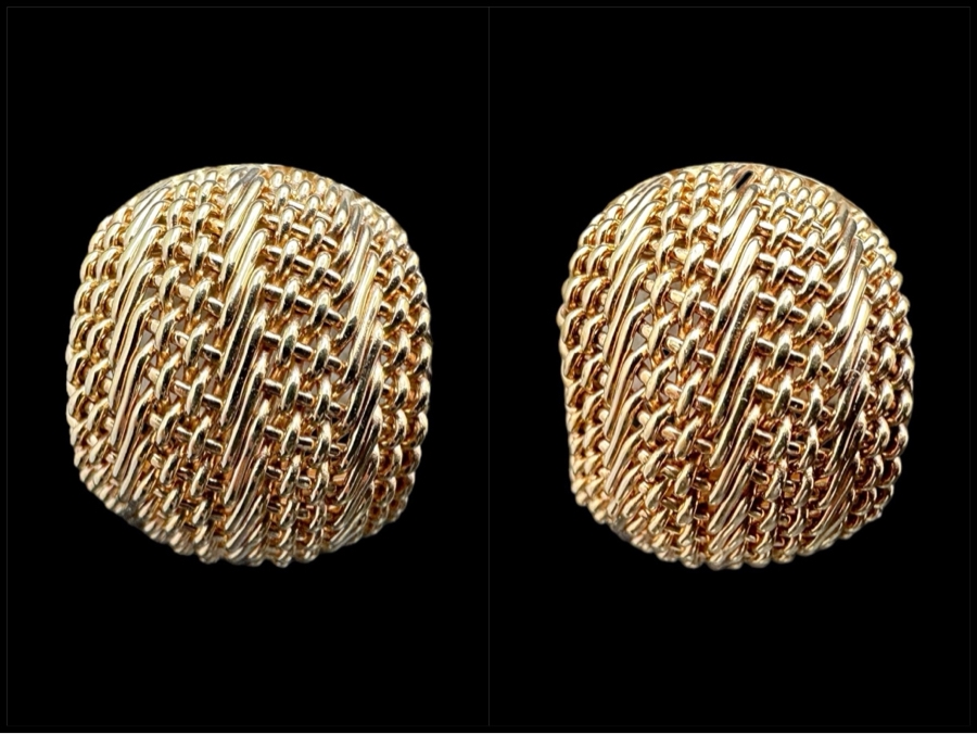 14K Gold Earrings 11.4g FMV $800 Retail $1,600 [Photo 1]