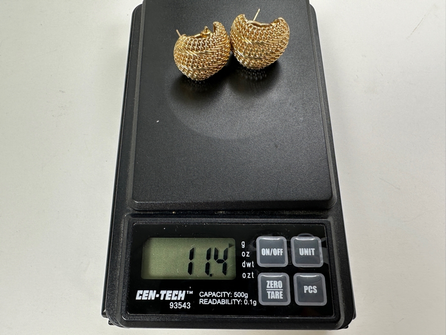 14K Gold Earrings 11.4g FMV $800 Retail $1,600 [Photo 13]