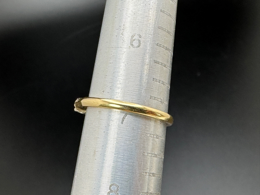14K Gold Two Tone Band with CZ Stones 2.3g FMV $350 Retail $700 [Photo 16]