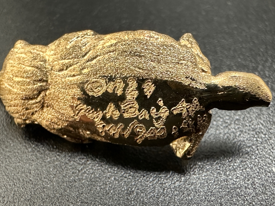 Vintage 1990s 14K Gold Sea Otter with ～.07 ct Diamond Signed By Gayle Bright 3.8g FMV $300 Retail $600 [Photo 4]