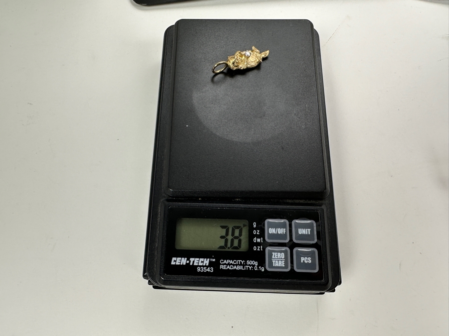 Vintage 1990s 14K Gold Sea Otter with ～.07 ct Diamond Signed By Gayle Bright 3.8g FMV $300 Retail $600 [Photo 8]