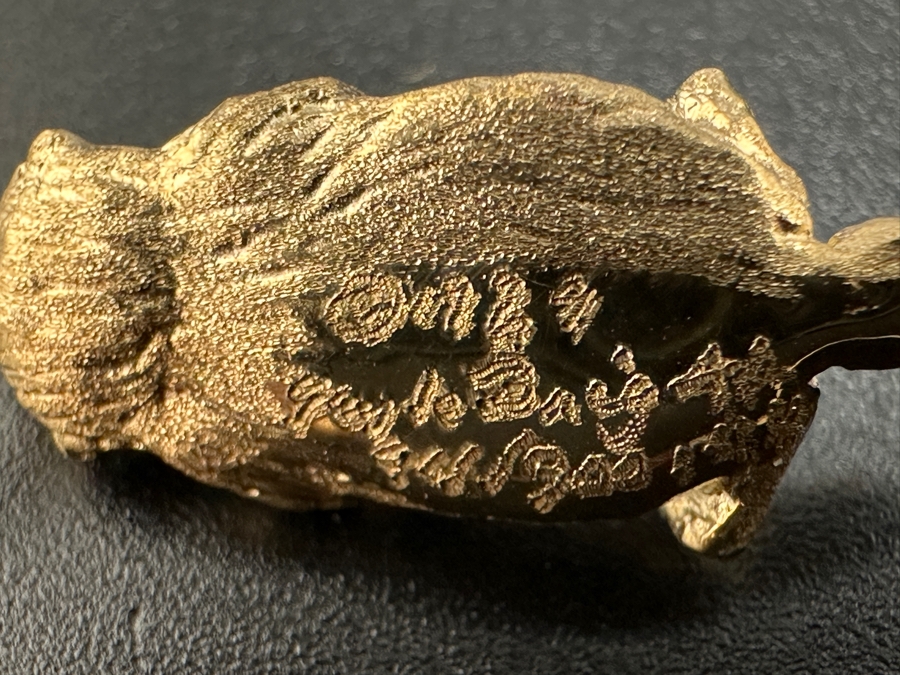 Vintage 1990s 14K Gold Sea Otter with ～.07 ct Diamond Signed By Gayle Bright 3.8g FMV $300 Retail $600 [Photo 5]