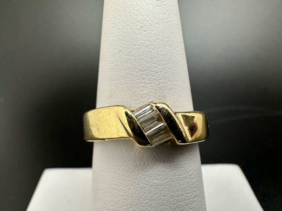 14K Gold and Diamond Ring ～1/3 cttw 4.8g Size 7.5 FMV $650 Retail $1,300 [Photo 3]