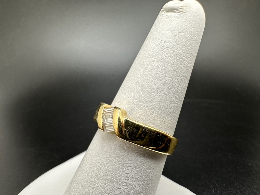 14K Gold and Diamond Ring ～1/3 cttw 4.8g Size 7.5 FMV $650 Retail $1,300 [Photo 7]