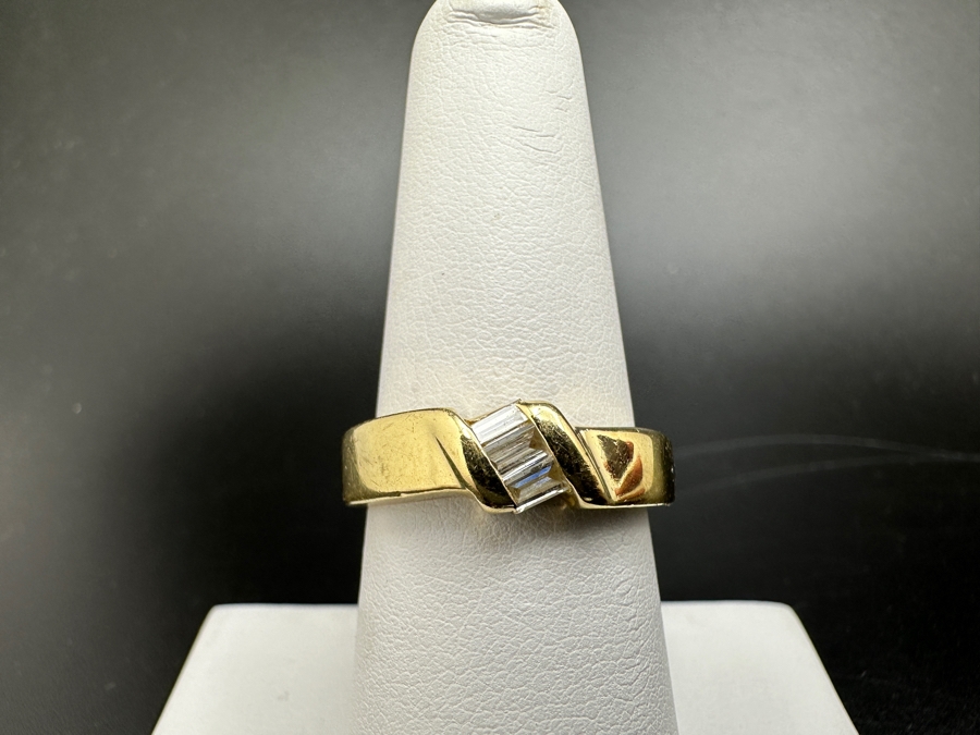 14K Gold and Diamond Ring ～1/3 cttw 4.8g Size 7.5 FMV $650 Retail $1,300 [Photo 2]