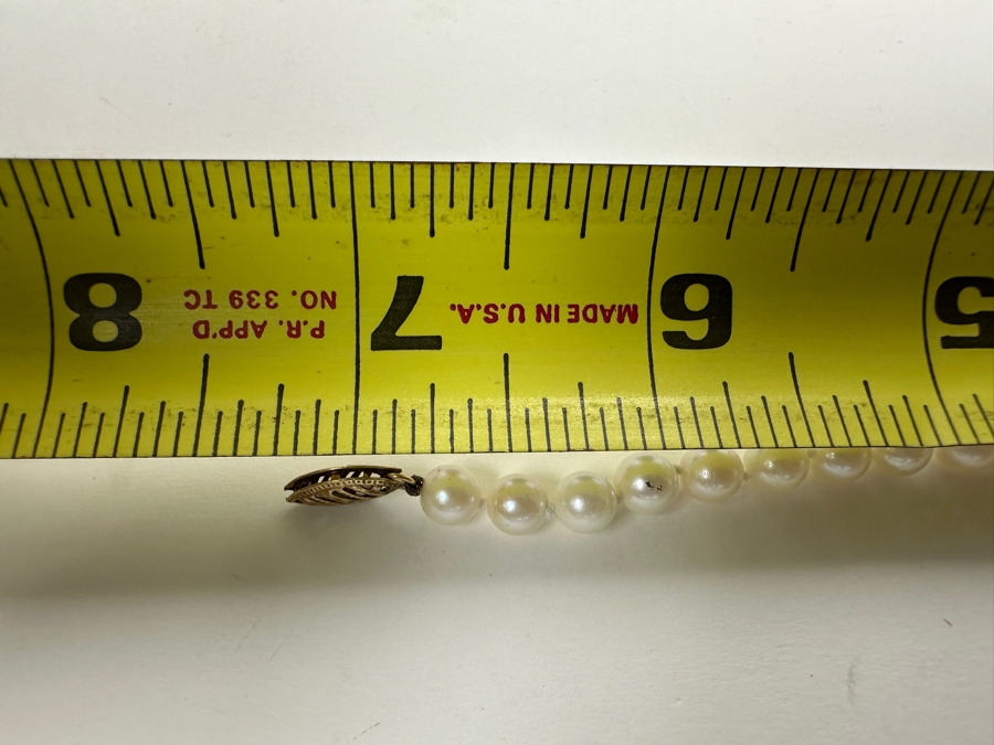 7' Pearl Bracelet with 14K Gold Clasp [Photo 7]