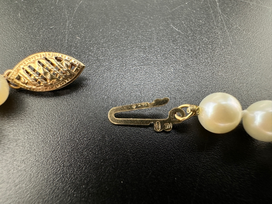 7' Pearl Bracelet with 14K Gold Clasp [Photo 5]