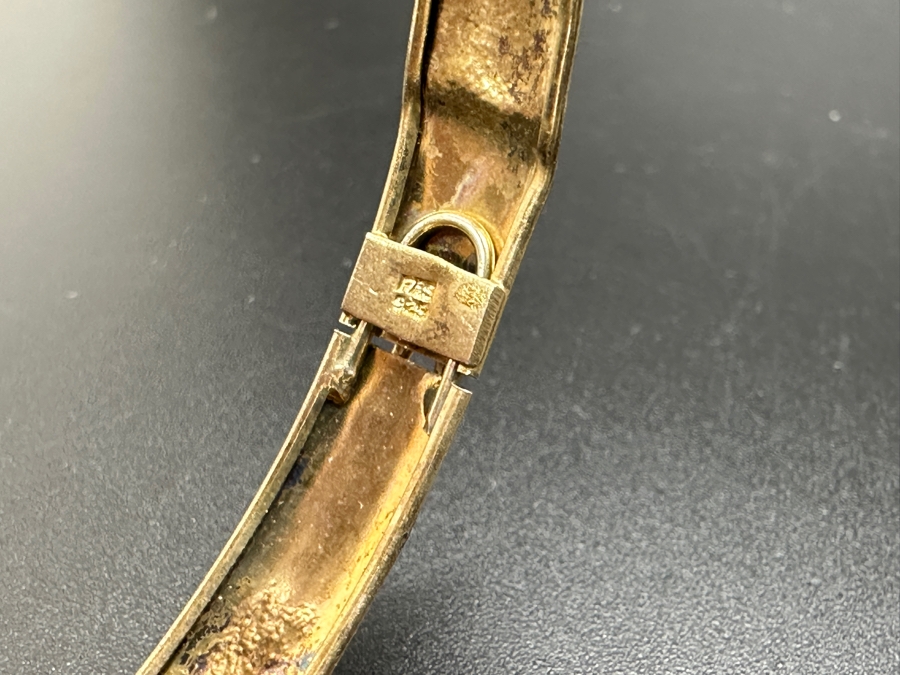 Sterling Silver Hinged Bangle Bracelet 3.7g [Photo 2]