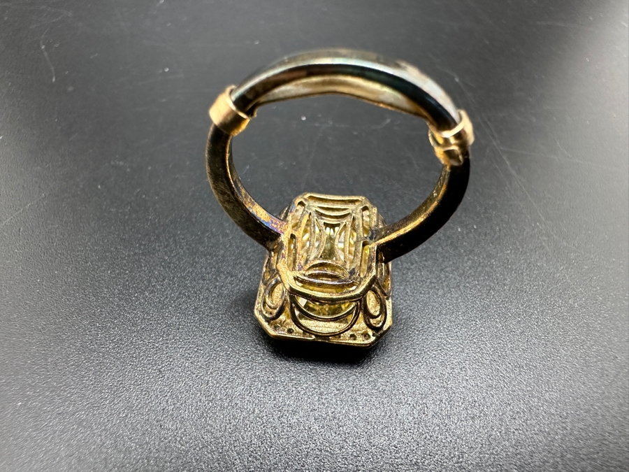 Sterling Silver CZ Ring 7.3g Size 5.5 [Photo 8]