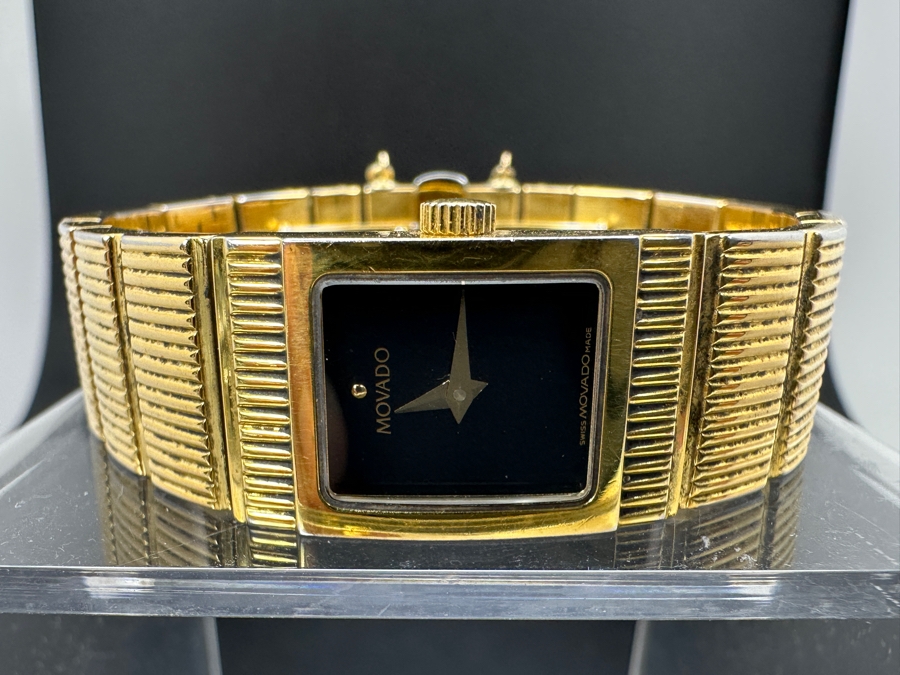 Movado 88 A1 1401 Gold Tone Ladies Watch [Photo 3]