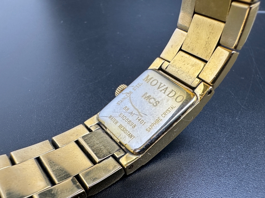 Movado 88 A1 1401 Gold Tone Ladies Watch [Photo 7]
