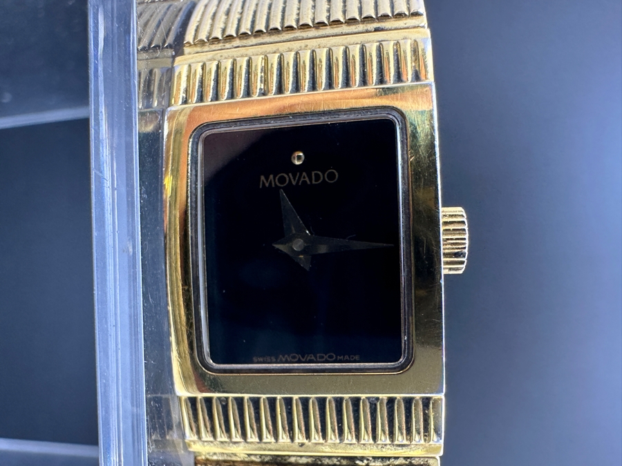 Movado 88 A1 1401 Gold Tone Ladies Watch [Photo 4]