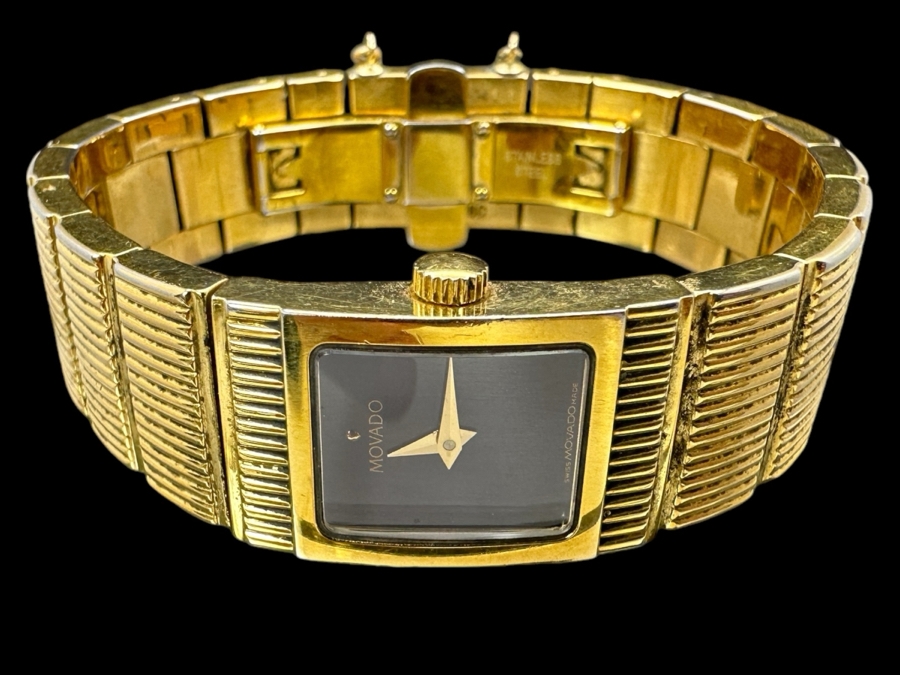 Movado 88 A1 1401 Gold Tone Ladies Watch