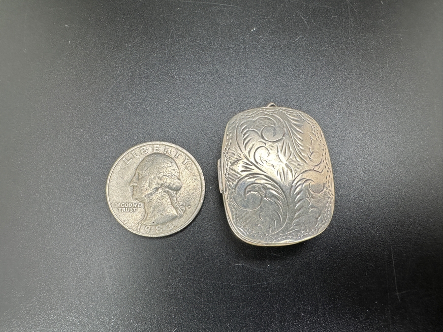 Sterling Silver Locket Pendant 10.2g [Photo 7]