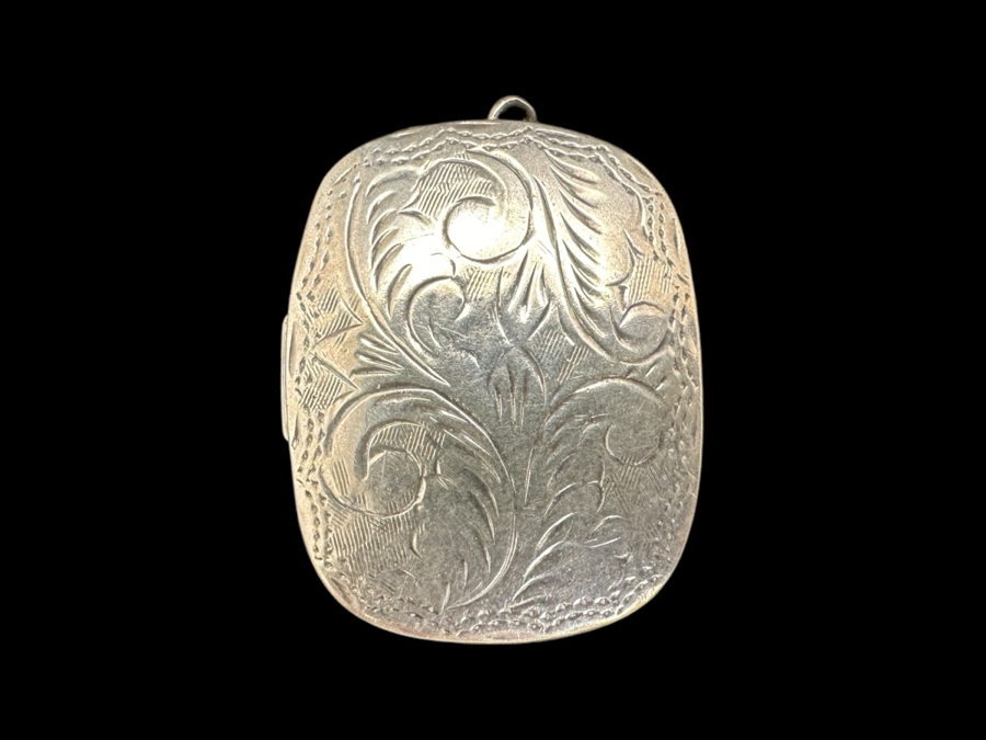 Sterling Silver Locket Pendant 10.2g