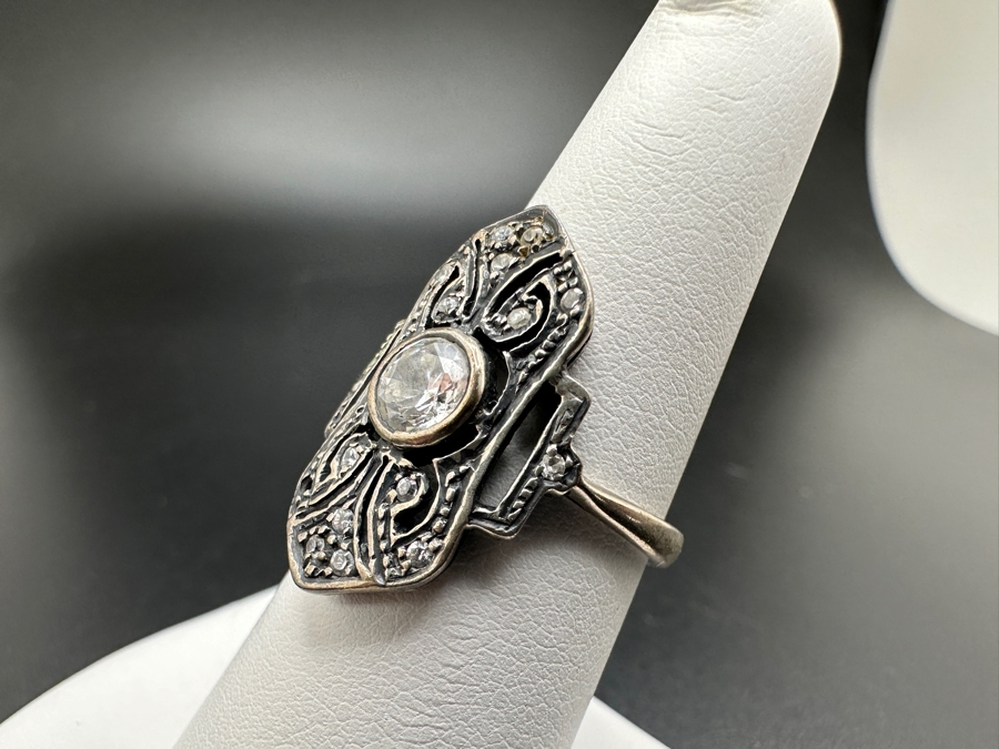 Sterling Silver Ring 3.9g Size 7 [Photo 6]