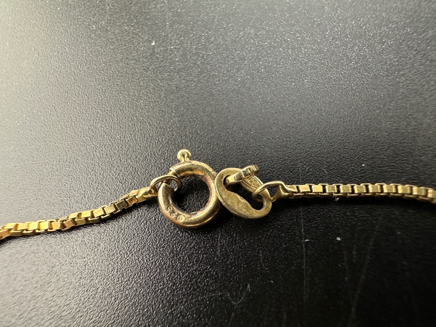 18' Sterling Silver Plumeria CZ Necklace 6.2g [Photo 5]