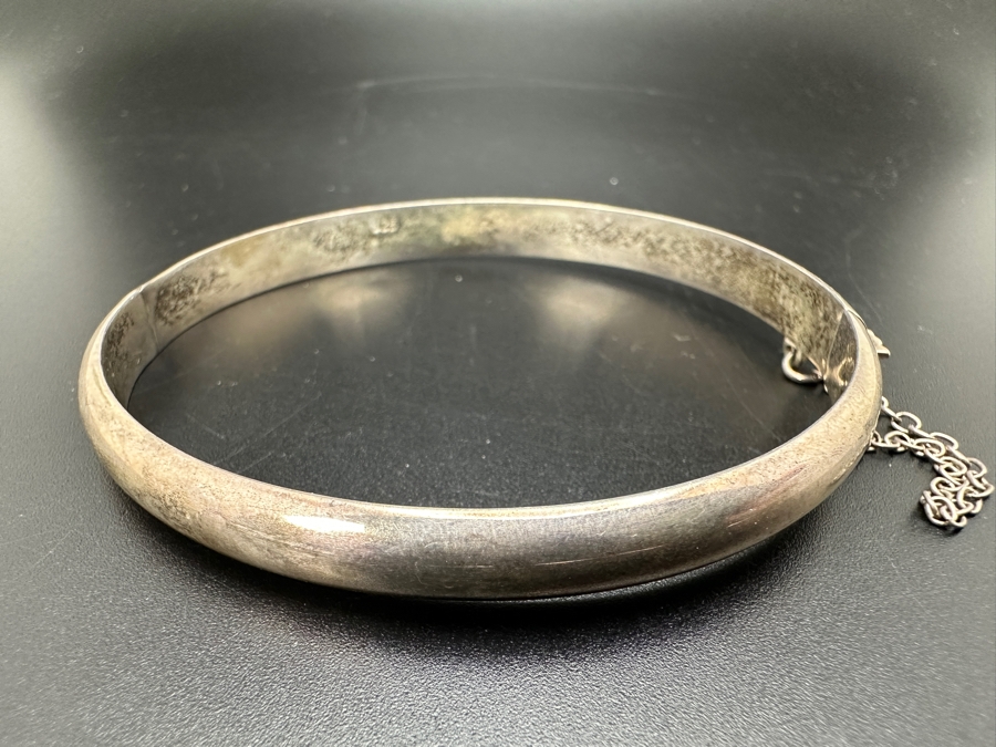 Sterling Silver Hinged Bangle Bracelet 9.2g [Photo 2]
