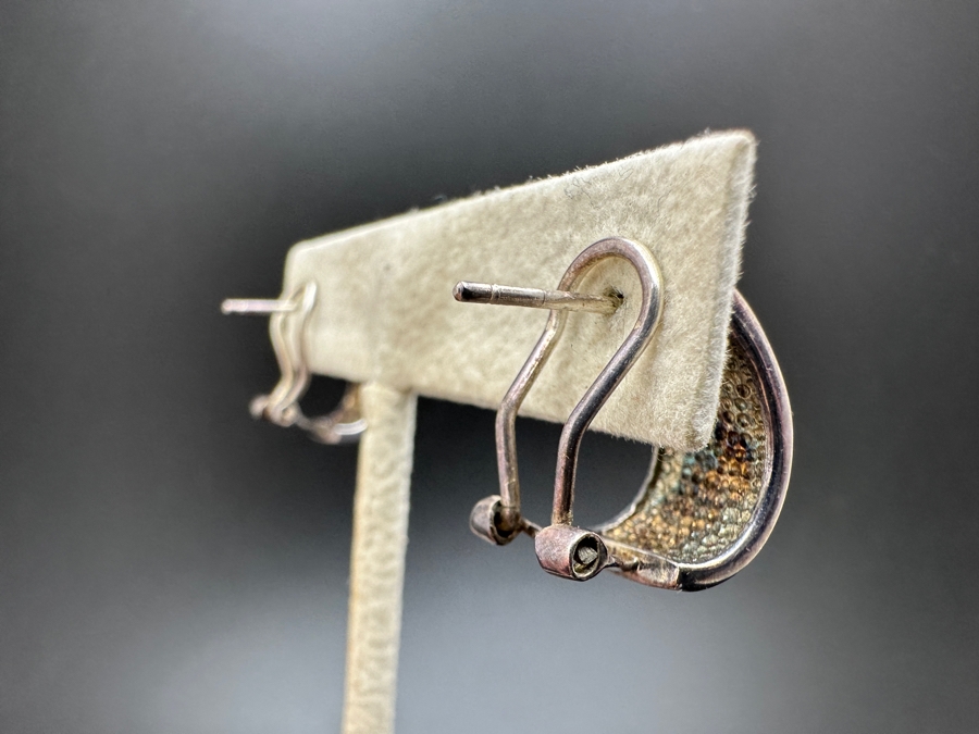 (2) Pair Sterling Silver Earrings 12.5g [Photo 4]