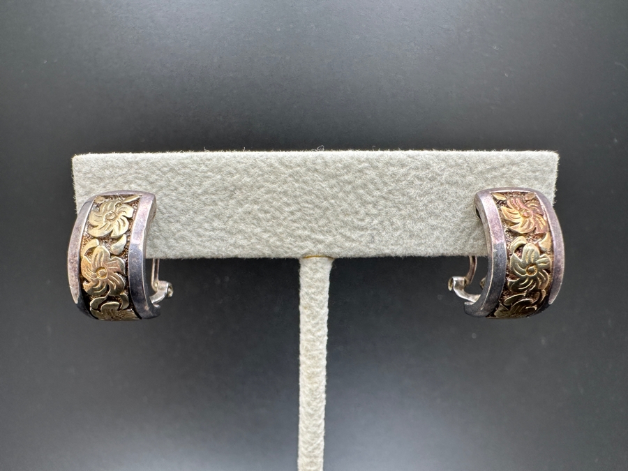 (2) Pair Sterling Silver Earrings 12.5g [Photo 2]