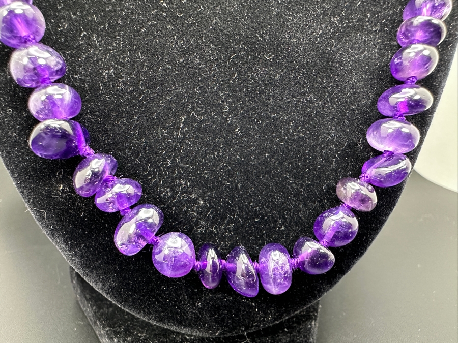 22' Purple Amethyst Necklace  [Photo 2]