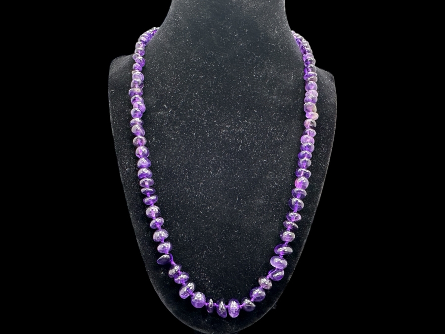 22' Purple Amethyst Necklace  [Photo 1]