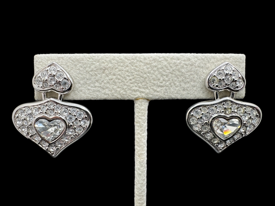 Swarovski Crystal Heart Shaped Earrings [Photo 1]